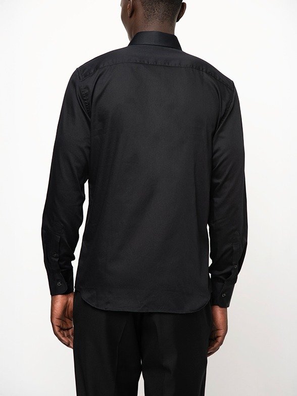 Polo Men's Custom Fit Greig Long Sleeve Shirt - Black - Image 2