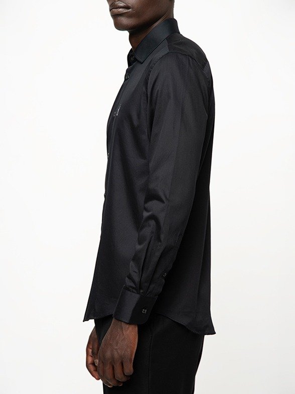 Polo Men's Custom Fit Greig Long Sleeve Shirt - Black - Image 3