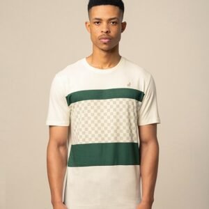 Polo Men's Stripe Crew Neck Short Sleeve Tee - Green