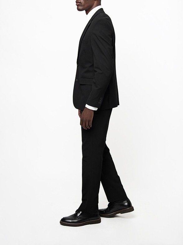 Polo Men's Slim Fit Suit - Black - Image 4