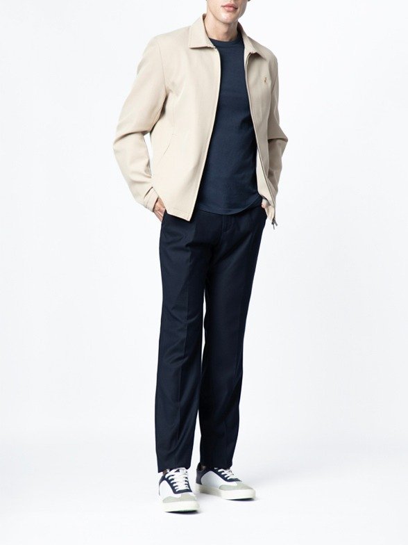 Polo Men's Essential Tech Harrington Jacket - Stone - Image 5