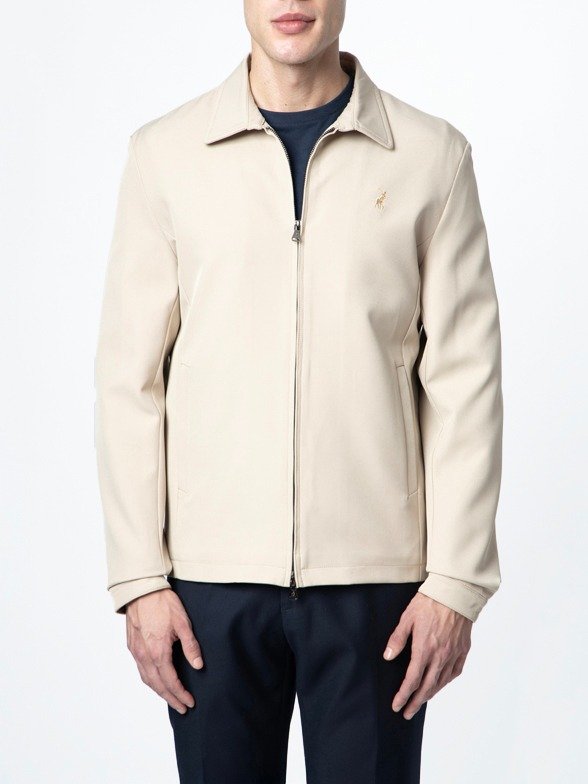 Polo Men's Essential Tech Harrington Jacket - Stone
