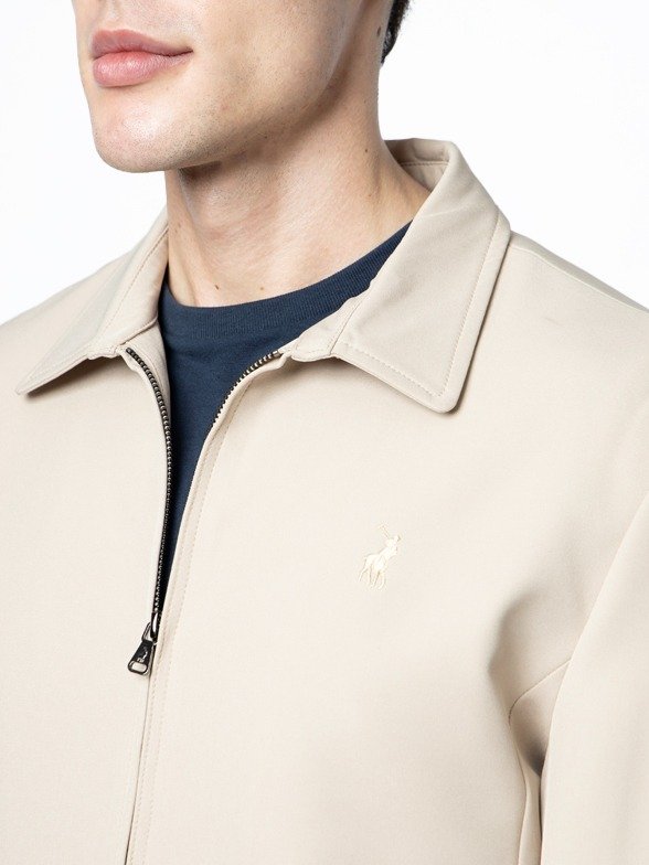 Polo Men's Essential Tech Harrington Jacket - Stone - Image 2