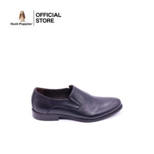 Hush Puppies Damon Black Calf Leather Slip-On Shoe