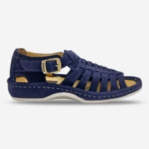 Omega Kgosi Midrid Suede Navy Sandal