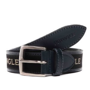 Pringle Casual Leather Belt — Navy