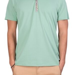 Mondo Mint Luxe Contrast Pique Polo
