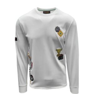 VIALLI WHITE GELAST SWEATSHIRT