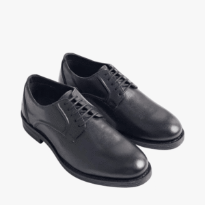 Hush Puppies Maradona Cow Crust Leather Shoes Black