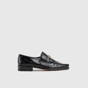 Crockett & Jones Vincent Black Moccasins