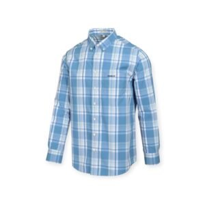 Pringle Jasper Checked Classic Long Sleeve Shirt — Blue