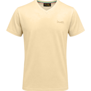 Vialli Bold V-Neck T-Shirt Beige