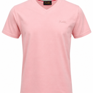 Vialli Bold V-Neck T-Shirt Pink