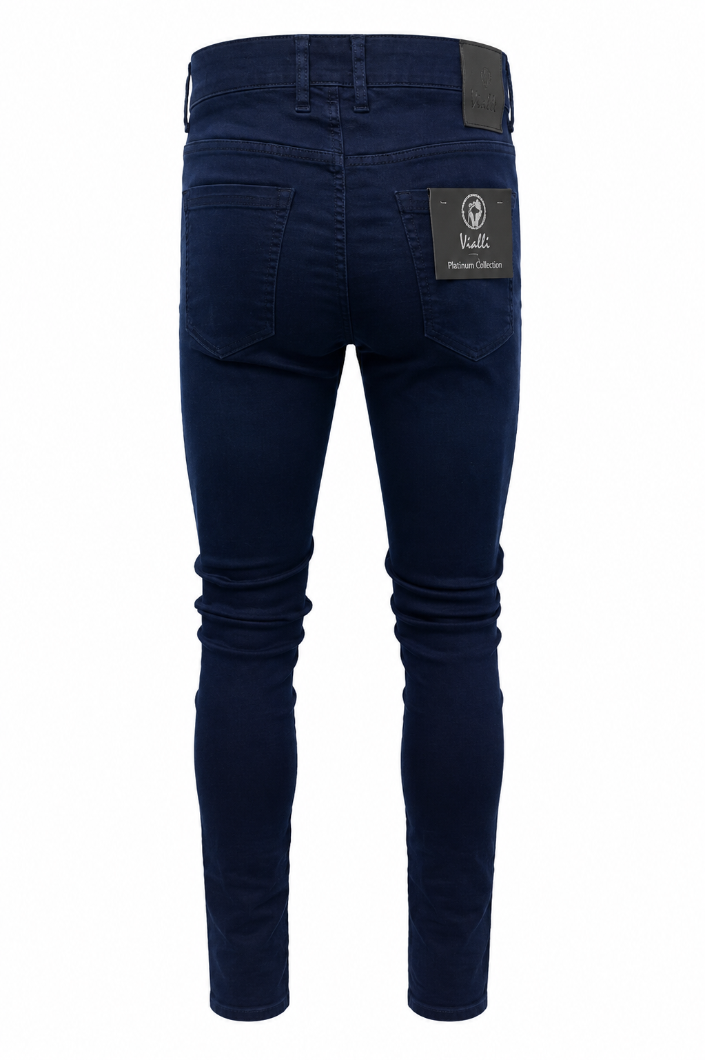 Vialli Grande Improved Sottle Slim-Fit Jeans Navy - Image 2