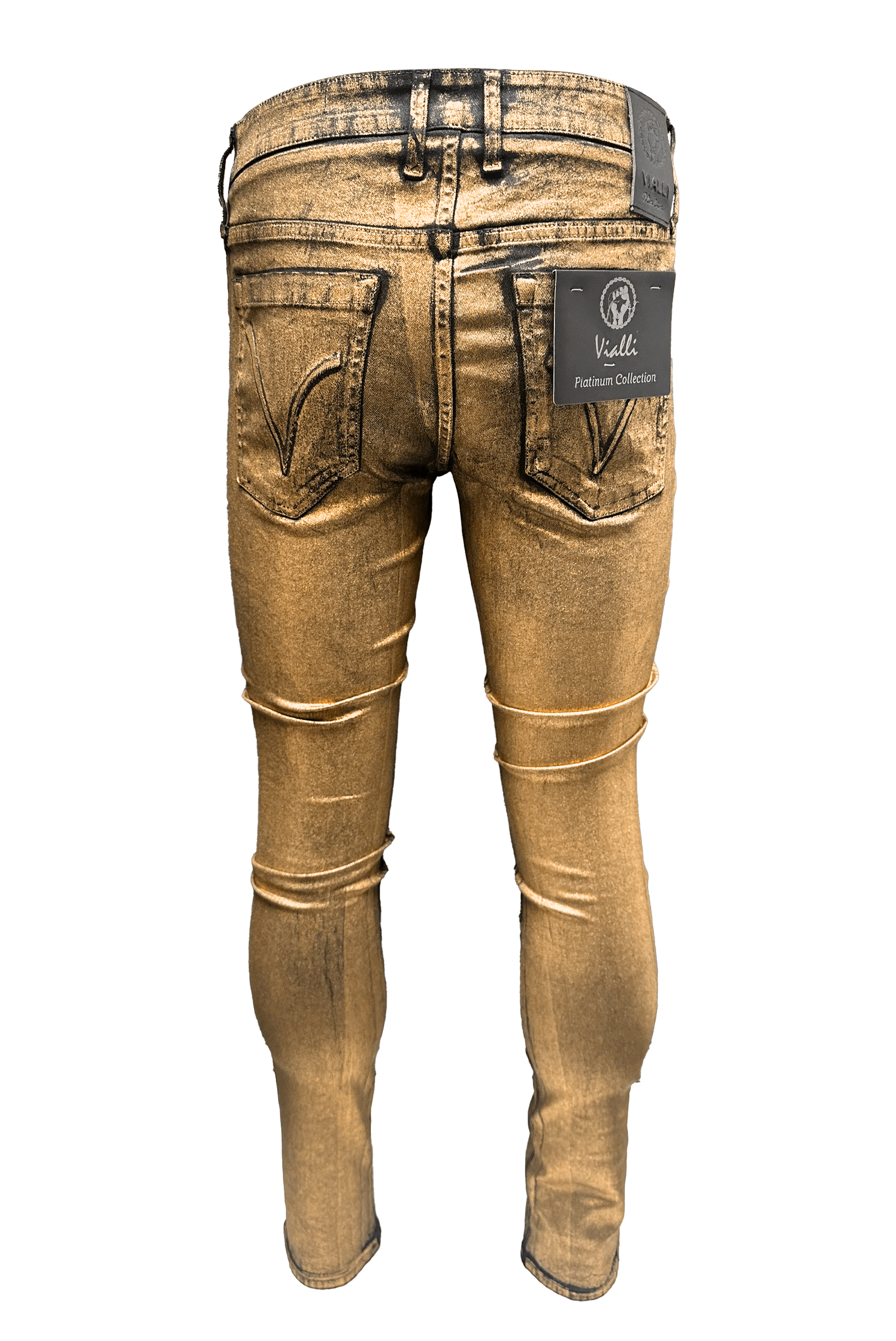 Vialli Universe Skinny Jeans Copper - Image 2