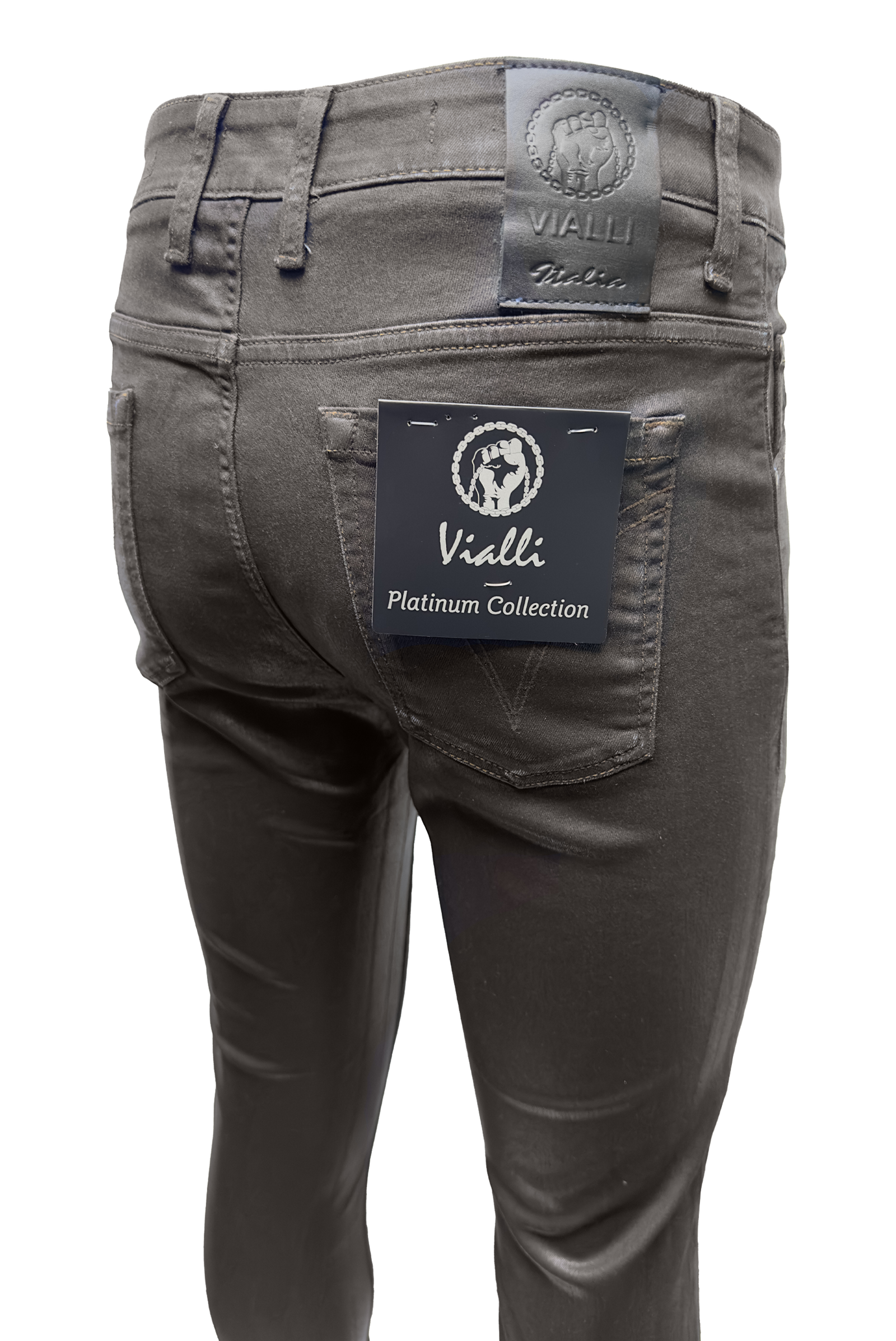 Vialli Ithisso Ultra-Fit Jean Chocolate - Image 4