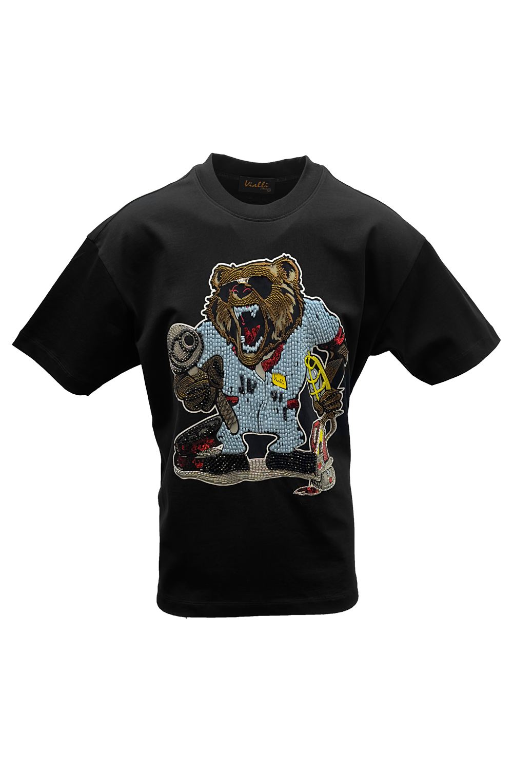 Vialli Ladon Oversized T-Shirt Black