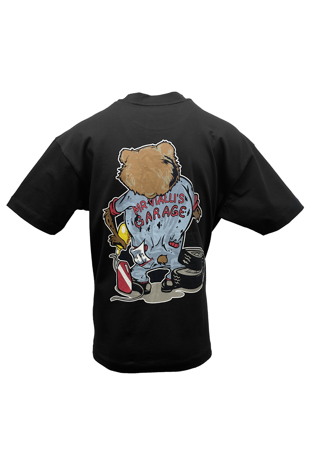 Vialli Ladon Oversized T-Shirt Black - Image 2
