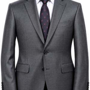 BAGOZZA ITALIAN WOOL MENS CHARCOAL-GREY SUIT