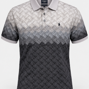 Polo 78636 Short Sleeve Ombre Print Golfer - Grey