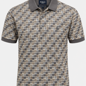 Polo Brown Double-Mercerised Cotton Printed Golfer